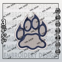 NCAA New Hampshire Wildcats Logo Embroidery Design, Machine Embroidery Files in 3 Sizes for Sport Lovers, NCAA Logo 3