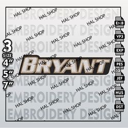 NCAA Bryant Bulldogs Logo Embroidery Design, Machine Embroidery Files in 3 Sizes for Sport Lovers, NCAA Logo 5