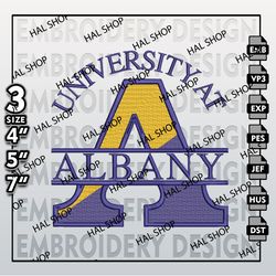 NCAA UAlbany Great Danes Logo Embroidery Design, Machine Embroidery Files in 3 Sizes for Sport Lovers, NCAA Logo 8