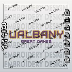 NCAA UAlbany Great Danes Logo Embroidery Design, Machine Embroidery Files in 3 Sizes for Sport Lovers, NCAA Logo 9