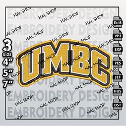 NCAA UMBC Retrievers Machine Embroidery Design, NCAA Retrievers Logo, Embroidery File, 3 size, Instand Download 5