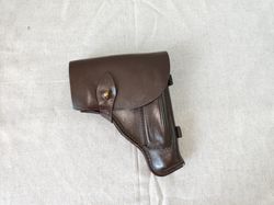Military Soviet 9x18 Makarov Pistol Holster Brown Leather Army trophy Officer USSR