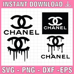 Logo Brand Bundle svg Chanel Svg, Chanel Cut Files, Logo Chanel Svg, Silhouette Svg