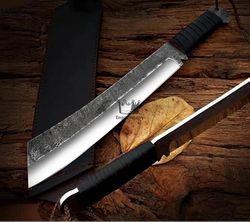 Handmade High Carbon Steel Full Tang Hunting Machete With Sheath Best Gift - By Empire Industry Fixed Blade Gift