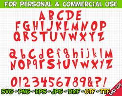 Grinch Font Svg  Grinch Otf, ttf  Grinch Alphabet  Clip art  Cutting files  For Cricut Silhouette File  Digital Instant