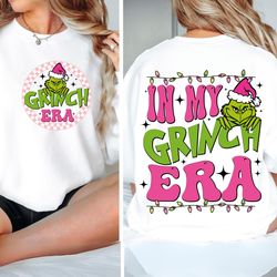 In My Grinch Era Svg Png, Pink Grinch Svg Png, Christmas Png, Grinch Png, Christmas Svg, Grinch Face Svg, Pink Chritmas
