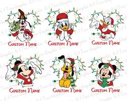 Christmas Bundle SVG, Christmas Svg, Mouse And Friends Svg, Christmas Lights Svg, Christmas Characters Svg, Cute Christm