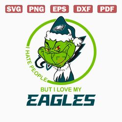 I Hate People But I Love My Eagles SVG