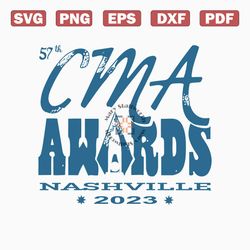 Retro 57th CMA Awards Nashville 2023 SVG Cricut Files