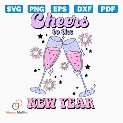 Happy New Year Png Bundle, Retro Happy New Year Eve 2024 Bundle Png, Disco Ball New Year's PNG, Peace Love Party Png, Trendy New year 2024