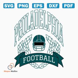 Retro Helmet Philadelphia Football SVG