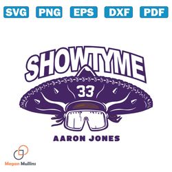 Aaron Jones Showtime Minnesota Vikings SVG