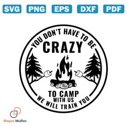 Crazy Camping Friends svg
