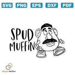 Spud Muffin Svg, Mr Potato Toy Story Svg Ears svg png clipart, cricut design Svg Pdf Jpg Png, Cut file Cricut, Silhouett