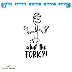 What The Fork! Svg, Forky Toy Story svg Ears svg png clipart, cricut design Svg Pdf Jpg Png, Cut file Cricut, Silhouette
