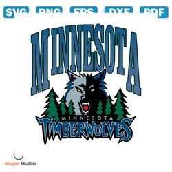 Vintage Minnesota Timberwolves Logo SVG