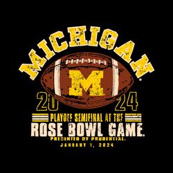 Michigan Playoff Semifinal At The Rose Bowl Game Svg