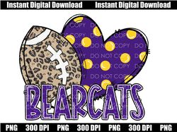 Bearcats PNG, Peace Love Bearcats, Bearcats Football, Bearcats Sublimation, Bearcats shirt design, Bearcats png, Bearcat