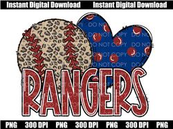 Rangers PNG, Peace Love Rangers, Rangers Baseball, Personalized Gifts, PNG, Baseball Fan, Shirt Design, Cricut, Sublimat