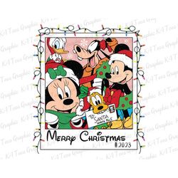 Merry Christmas 2023 PNG, Christmas Png, Mouse And Friends Svg, Christmas Lights Png, Xmas Holiday Png, Christmas Season