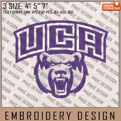NCAA Central Arkansas Bears Machine Embroidery Design, NCAA Logo, Embroidery File, 3 size, Instand Download, NCAA Teams