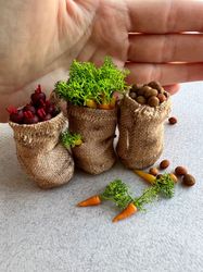 doll miniatures vegetables for doll house