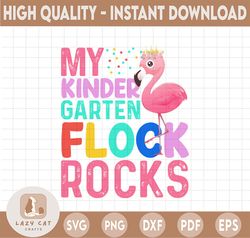 My Kindergarten  Flock Rock, Flock Rock Flamingo PNG, My Kingdergarten PNG Sublimation
