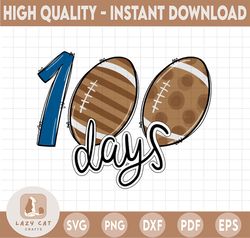 100 days PNG, Football 100th Day of School PNG, Boy 100 Days 100 Days School Shirt Design