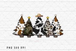 Cow Hide Png, Cowhide Christmas, Christmas Tree Cheetah, Country Western Christmas Png, Holiday Christmas Png Digital Do