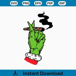 Hands Rolling Cannabis SVG | Grinch Christmas Svg | Stink Stank Stunk SVG | Smoking Joint Svg | Smoking Weed Svg | Smoki