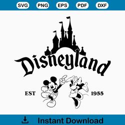 Disneyland Text SVG, Customize Family Trip 2023 SVG, Mouse SVG, Customize Gift Svg, Vinyl Cut File,Dxf, Png, Printable