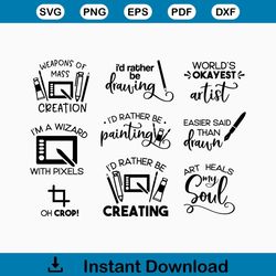 Artist Life  Art SVG and Cut Files for Crafters
