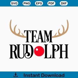 Reindeer SVG, Christmas SVG, Rudolph Svg, Team Rudolph Svg, Reindeer Face SVG, Christmas Reindeer, Cricut