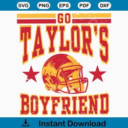 Go Taylors Boyfriends Kansas City Chiefs SVG