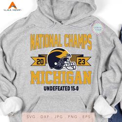 National Champs 2023 Michigan Undefeated SVG
