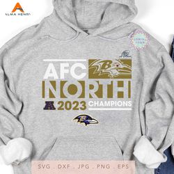 Baltimore Ravens 2023 AFC North Division Champions SVG