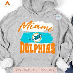 Retro Miami Dolphins Svg Cricut Digital Download