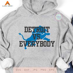 Detroit VS Everybody Detroit Football Svg Digital Download