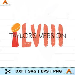 Retro LVIII Taylors Version Football SVG