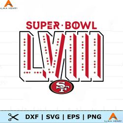 Super Bowl LVIII San Francisco 49ers Logo SVG