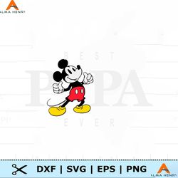 Mickey Mouse Best Papa Ever SVG