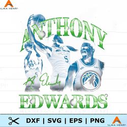 Anthony Edwards Minnesota Timberwolves PNG