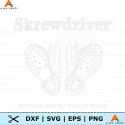 Skrewdriver Boots and Braces Voice Of Britain SVG