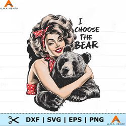 I Choose The Bear Funny Meme PNG