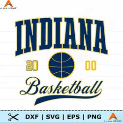 Retro Indiana Basketball Est 2000 SVG