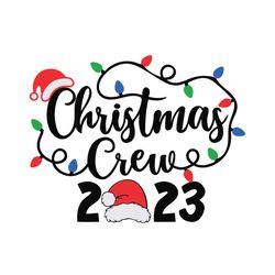 Christmas Crew 2023 Santa Hat SVG