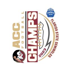 Florida State Seminoles ACC Champs 2023 Football Svg