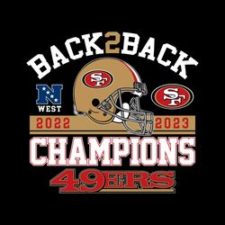 Back 2 Back San Francisco 49ers Champions Svg