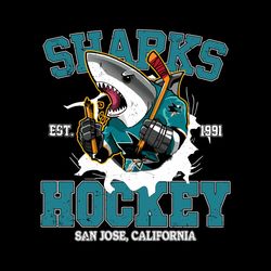 San Jose Sharks Hockey 1991 Svg Digital Download