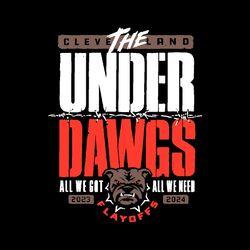 Cleveland Football The Underdawgs Playoff Svg